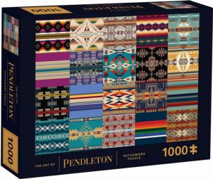 The Art of Pendleton Patchwork Pattern & Geometric Jigsaw Puzzle By Chronicle Books