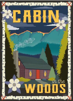Cabin in the Woods - Let's Explore Cabin & Cottage Jigsaw Puzzle By Ceaco