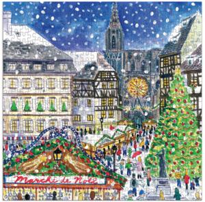 Christmas in France Christmas Jigsaw Puzzle By Galison