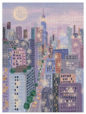 City Lights Sunrise & Sunset Jigsaw Puzzle By Galison