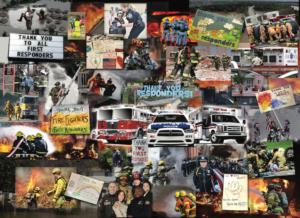First Responders by Steve Smith Collage Jigsaw Puzzle By Hart Puzzles