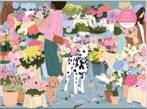 Flower Market Shopping Jigsaw Puzzle By Galison