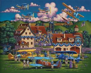 Flying Aces Folk Art Children's Puzzles By Dowdle Folk Art