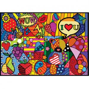 Pop Art Inspiration by Anie Maltais Collage Jigsaw Puzzle By Jacarou Puzzles