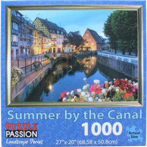 Summer by the Canal Lakes & Rivers Jigsaw Puzzle By Puzzle Passion