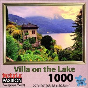 Villa on the Lake Sunrise & Sunset Jigsaw Puzzle By Puzzle Passion